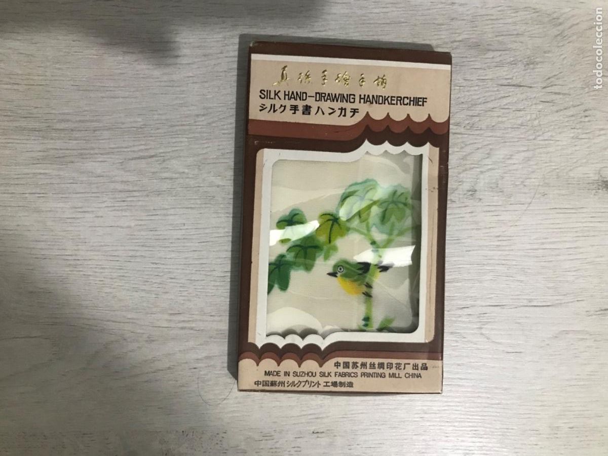 Antig&uuml;edades: Pa&ntilde;uelo de seda pintado a mano - Foto 8