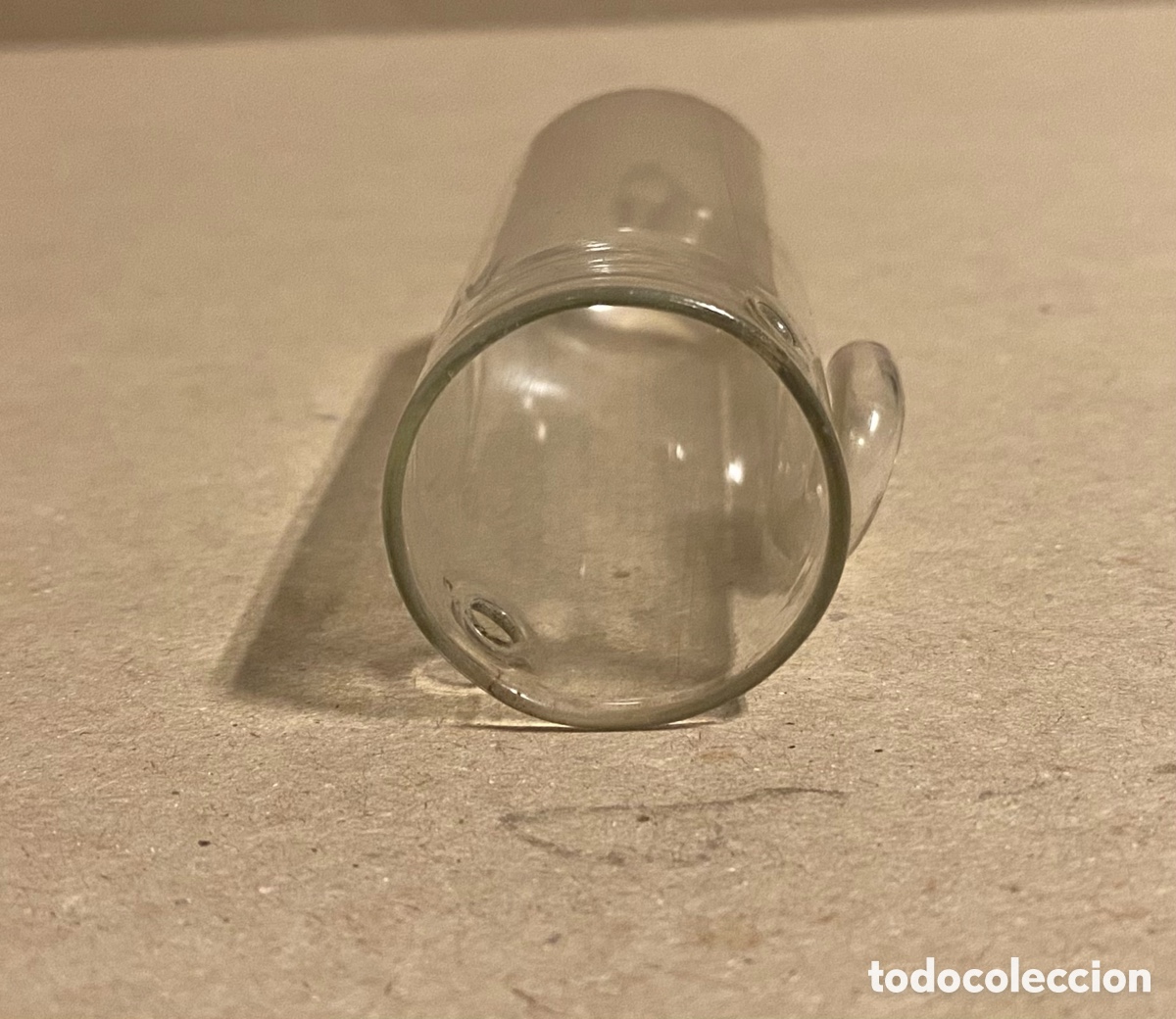 Antig&uuml;edades: EXTRA&Ntilde;A PIEZA RECIPIENTE DE CRISTAL DE LABORATORIO. - Foto 3