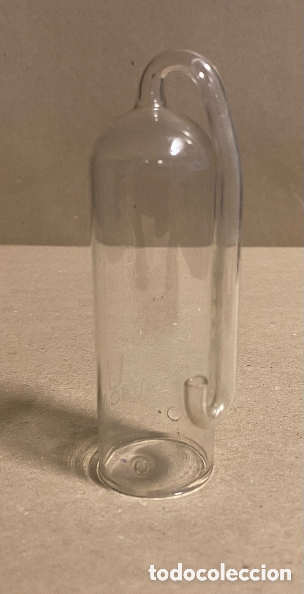 Antig&uuml;edades: EXTRA&Ntilde;A PIEZA RECIPIENTE DE CRISTAL DE LABORATORIO. - Foto 1