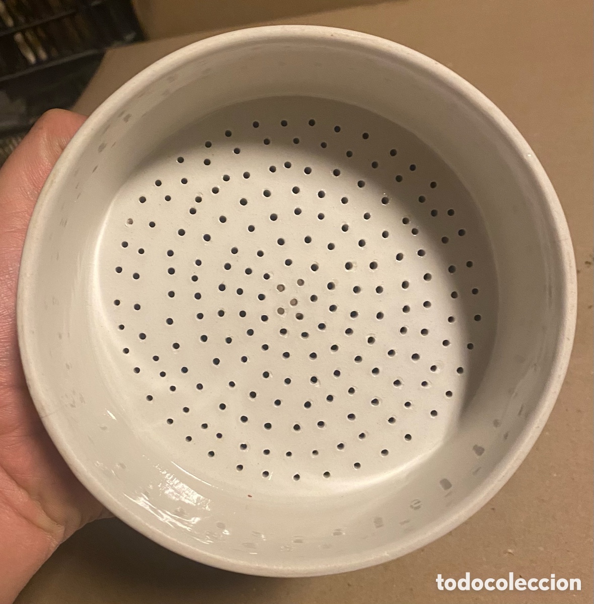 Antig&uuml;edades: EMBUDO DE CER&Aacute;MICA DE LABORATORIO. - Foto 3