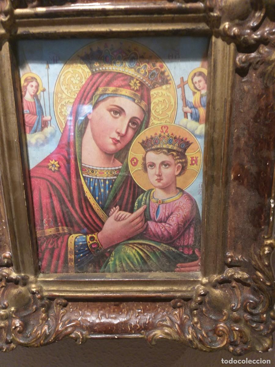 Antig&uuml;edades: virgen mar&iacute;a con &aacute;ngeles ortodoxos - Foto 1