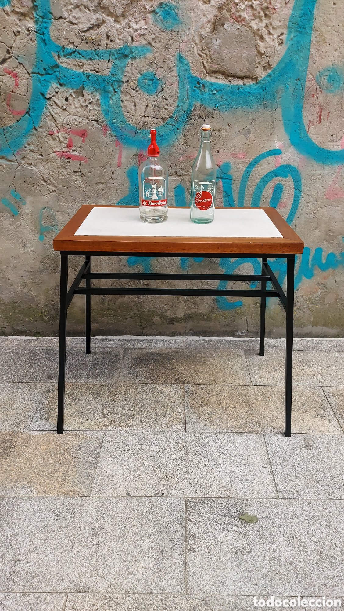 Antig&uuml;edades: Mesa de cafeter&iacute;a circa 1950 - Foto 3