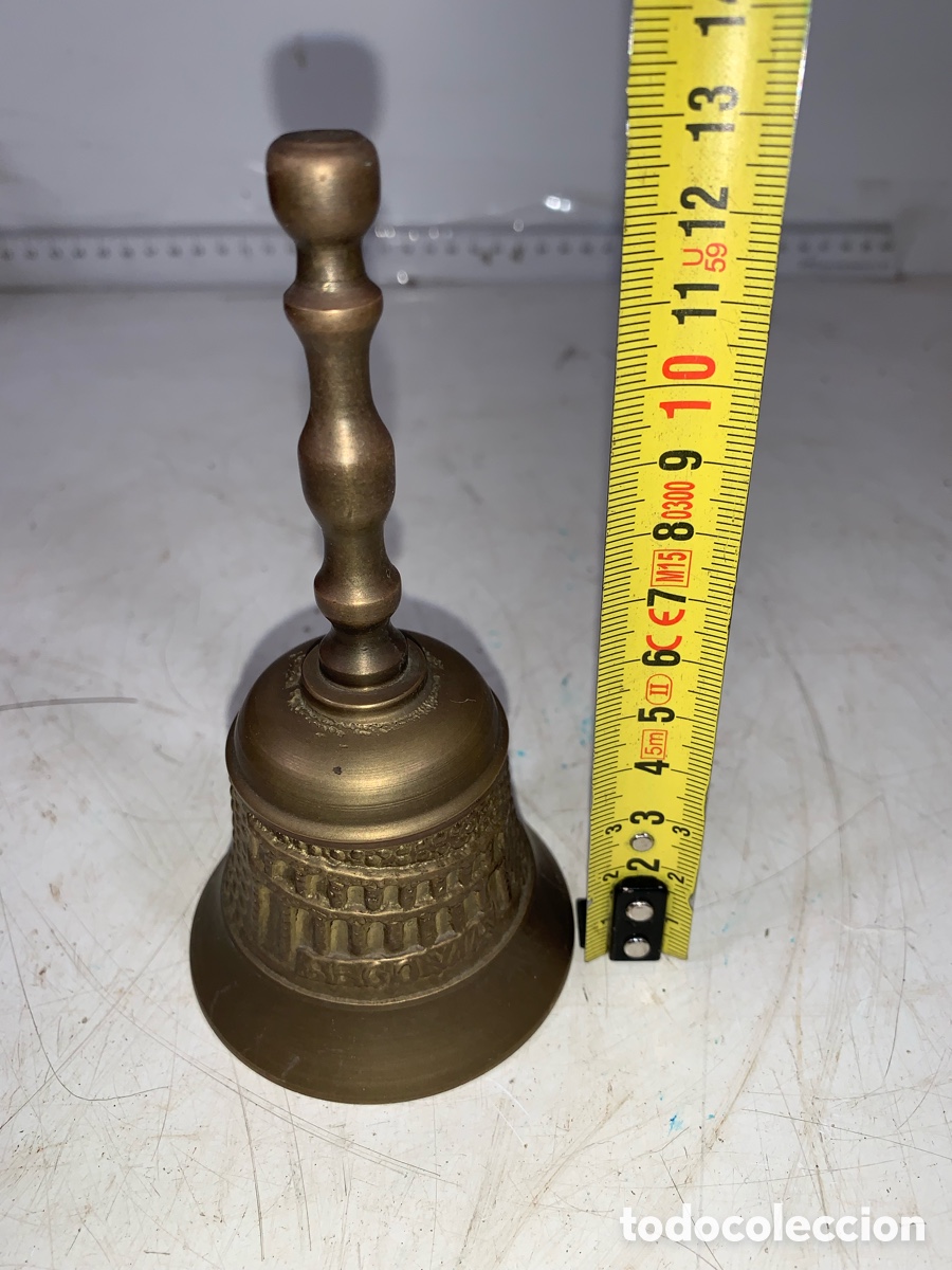 Antig&uuml;edades: 01_ campana de bronce labrada - Foto 5