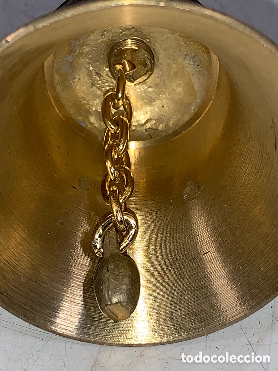 Antig&uuml;edades: 01_ campana de bronce labrada - Foto 6