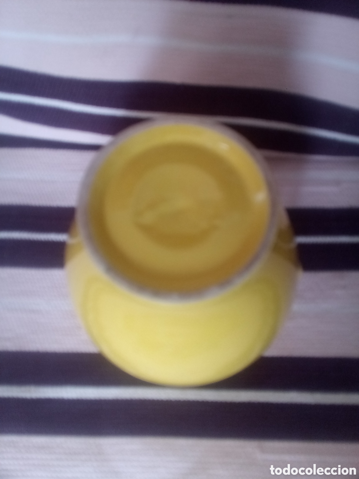 Antig&uuml;edades: PEQUE&Ntilde;A ORZA ESMALTADA EN AMARILLO - TINAJA - Foto 8