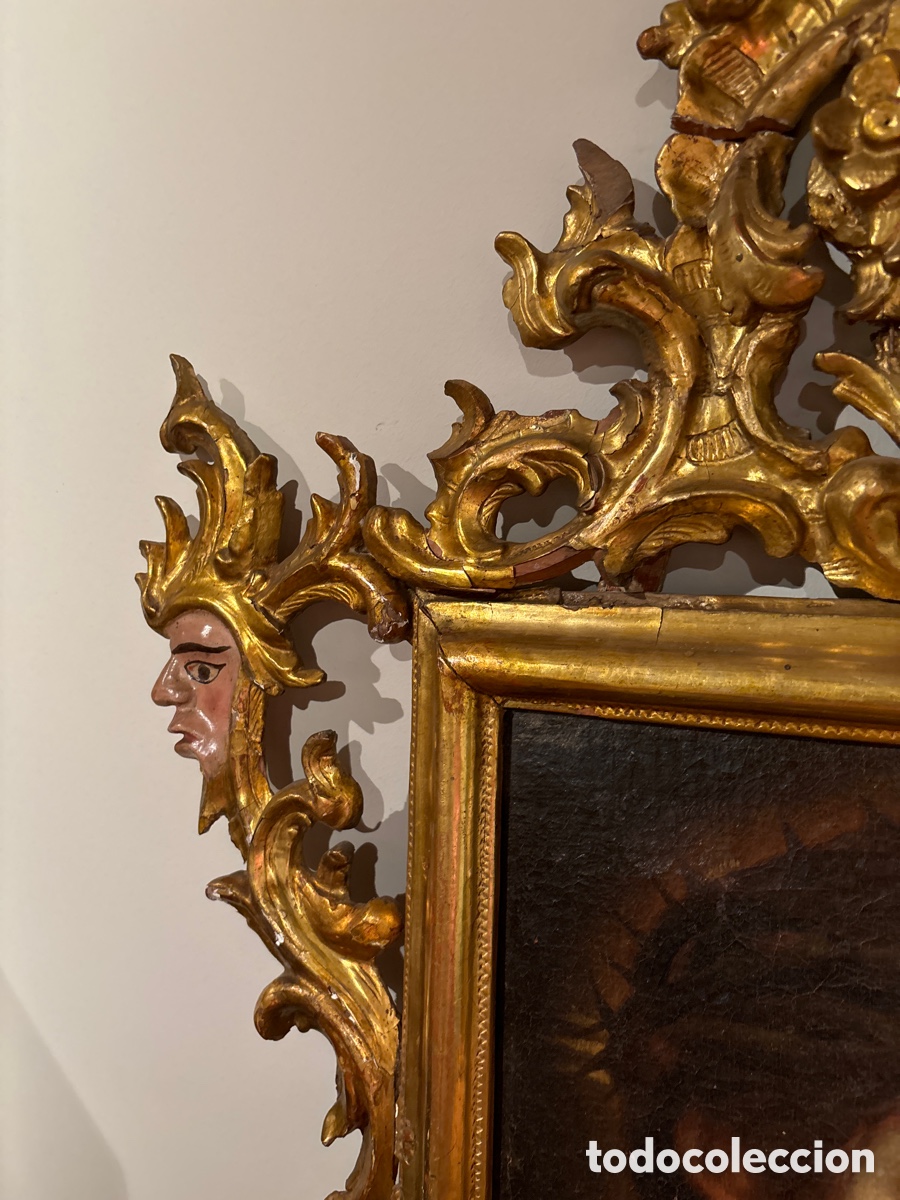 Antig&uuml;edades: Cornucopia dorada con caras en las esquinas. Lienzo de Cristo con espinas - Foto 7