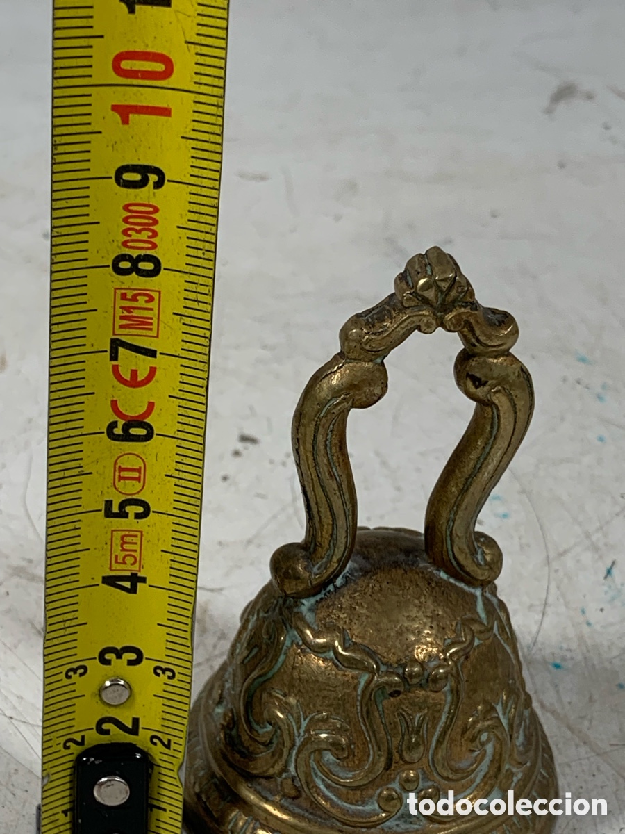 Antig&uuml;edades: 01_ campana de bronce labrada - Foto 5