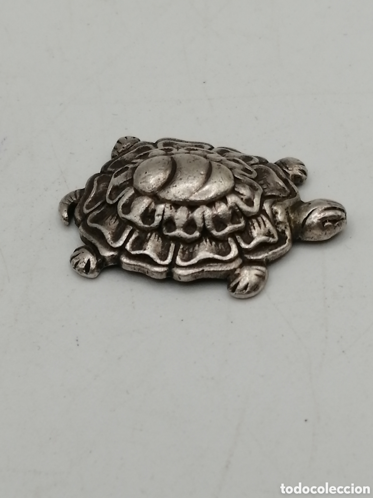 Antig&uuml;edades: Tortuga. Miniatura plata 835mls - Foto 2