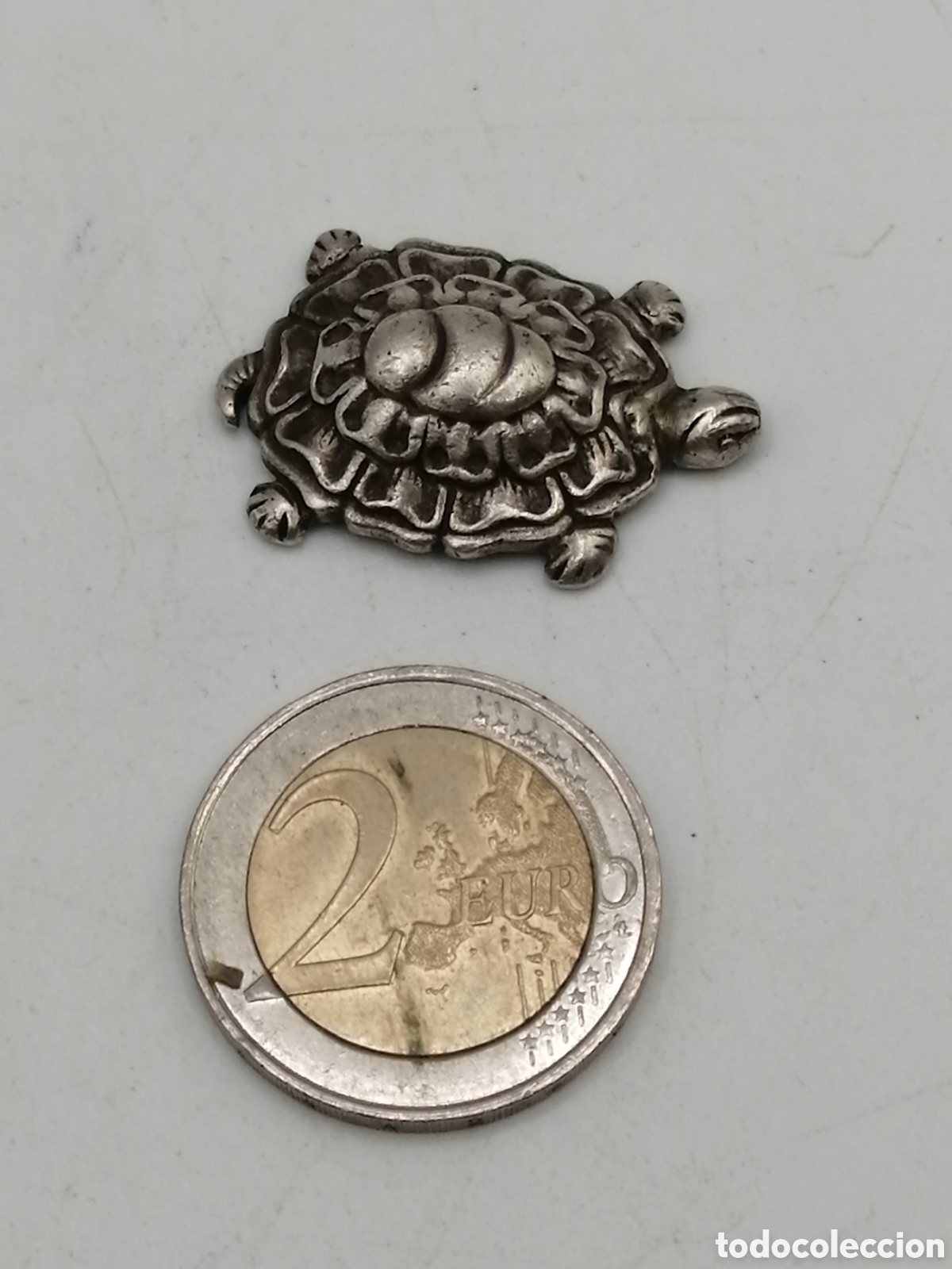 Antig&uuml;edades: Tortuga. Miniatura plata 835mls - Foto 3