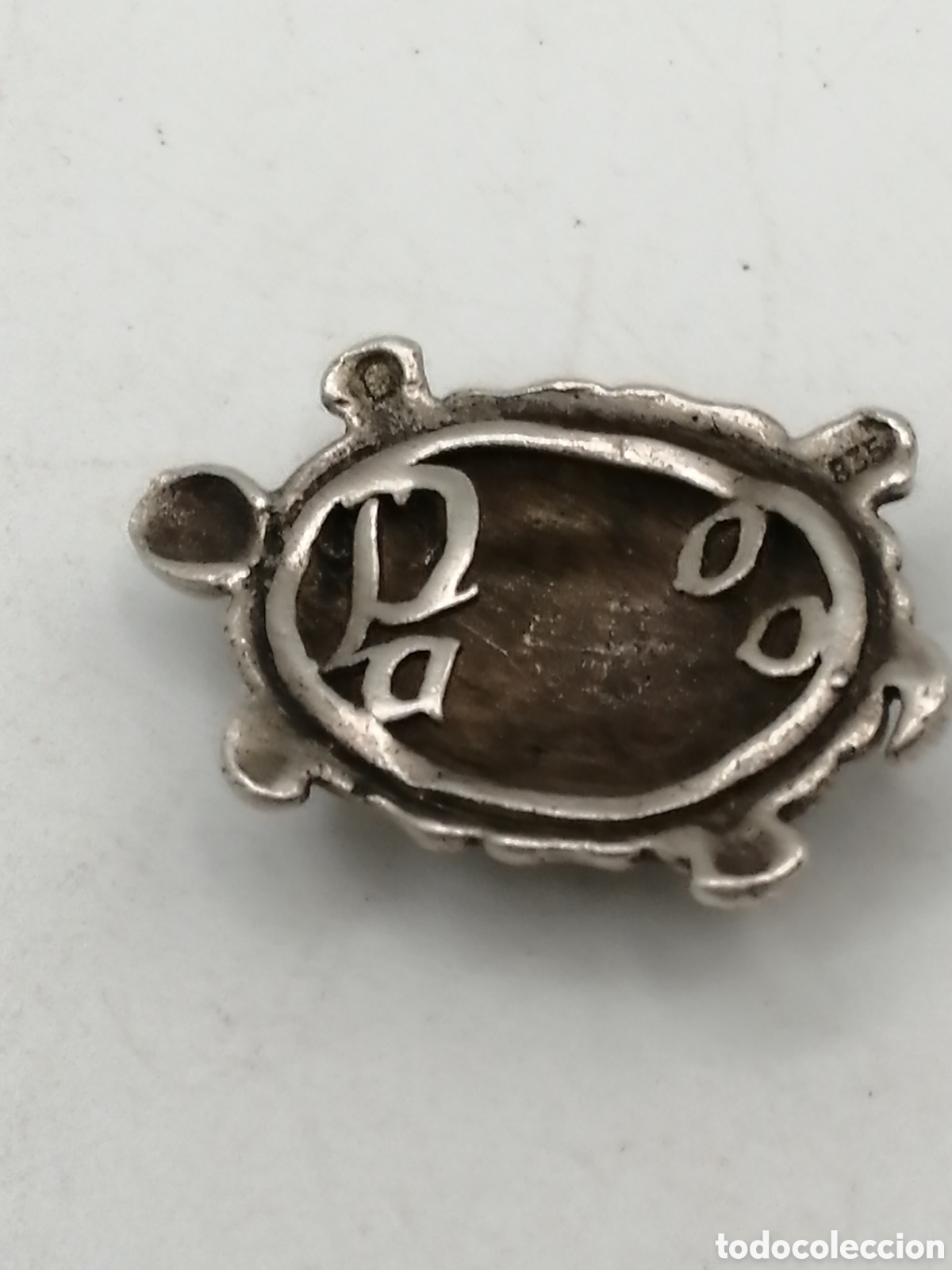 Antig&uuml;edades: Tortuga. Miniatura plata 835mls - Foto 4