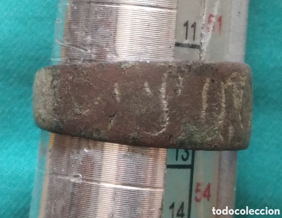 Antig&uuml;edades: Anillo de bronce con inscripciones - Foto 3