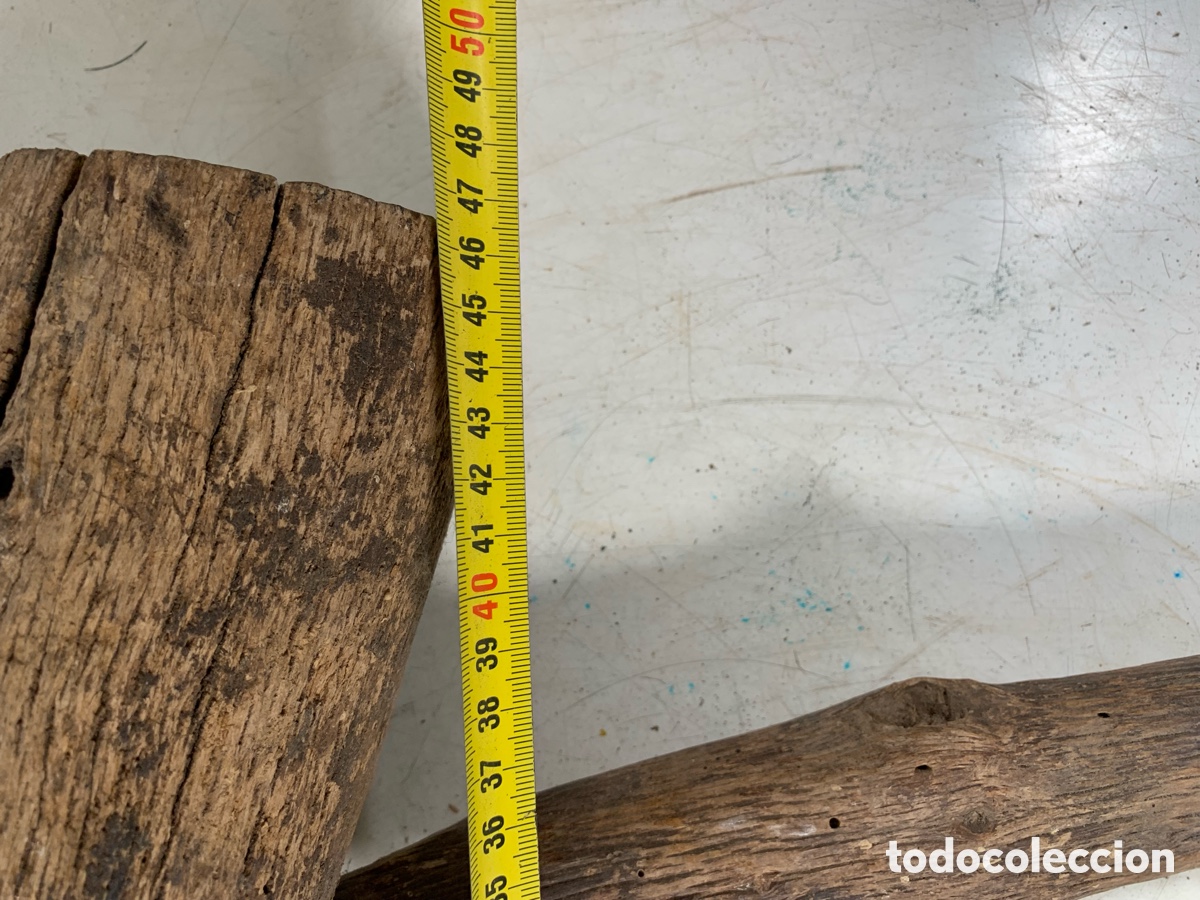 Antig&uuml;edades: 01_ peque&ntilde;o yugo de madera - Foto 6