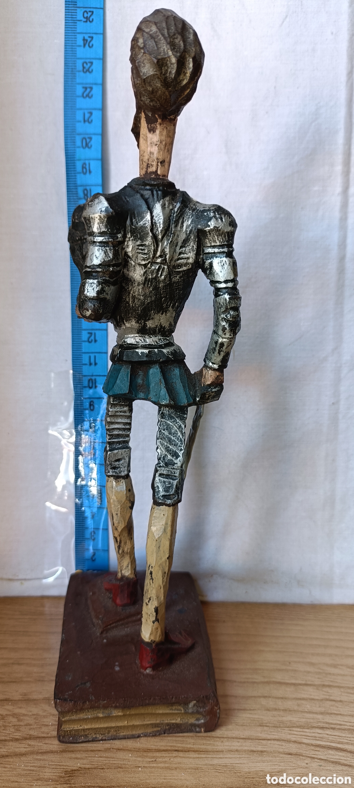 Antig&uuml;edades: Quijote madera policromado - Foto 2