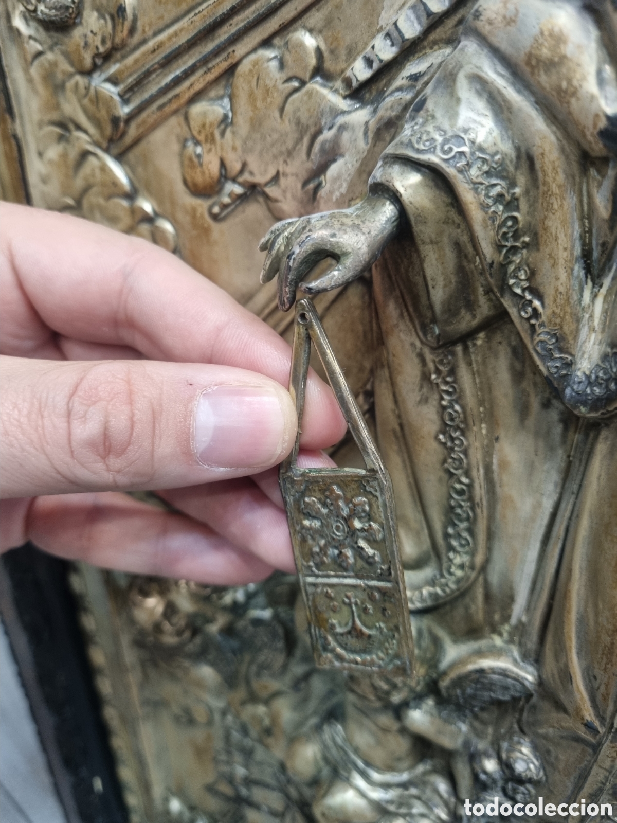 Antig&uuml;edades: VIRGEN DEL CARMEN REPUJADA - Foto 6