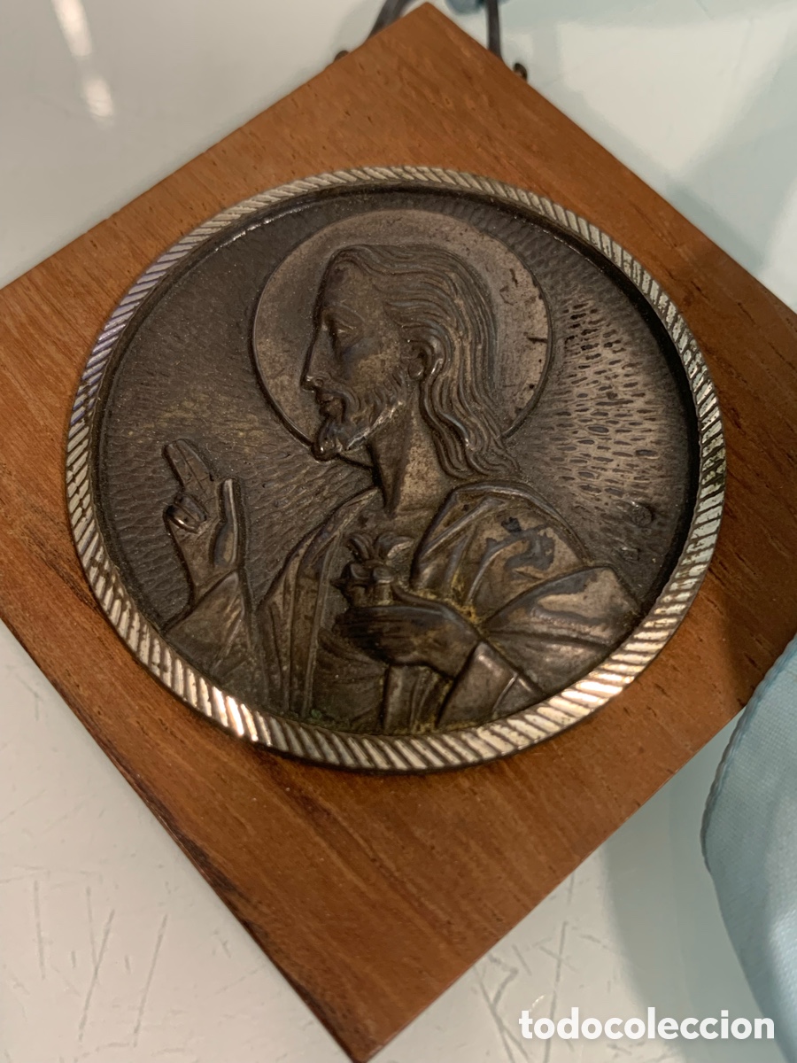Antig&uuml;edades: 01_ medalla coraz&oacute;n Jes&uacute;s - Foto 2