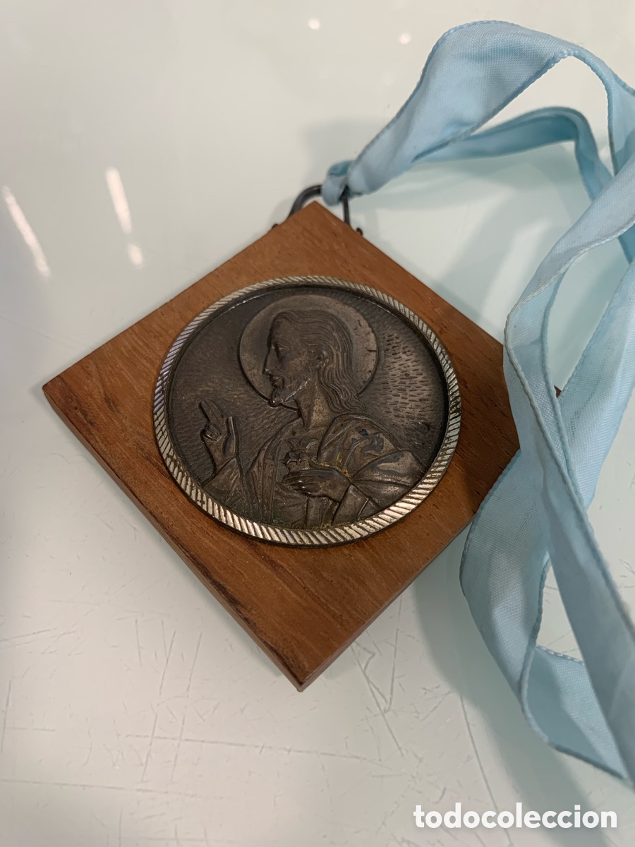 Antig&uuml;edades: 01_ medalla coraz&oacute;n Jes&uacute;s - Foto 1