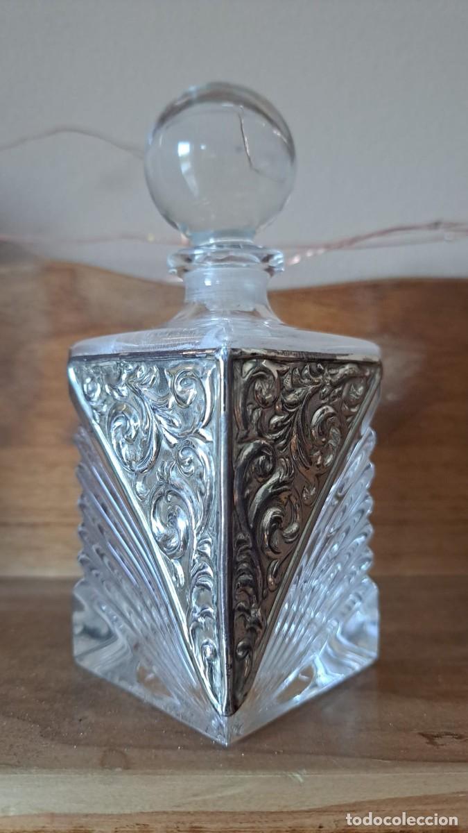 Antig&uuml;edades: Perfumero Cristal y Plata Contrastada - Foto 1