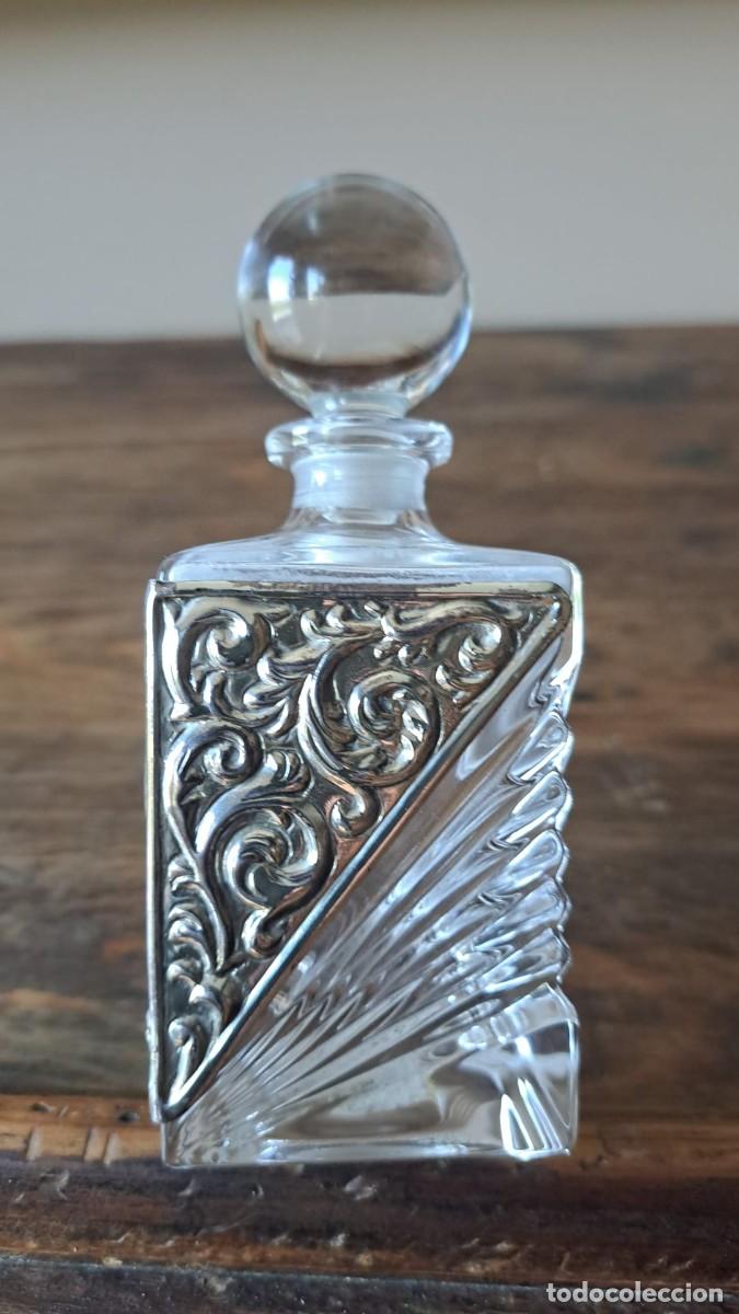 Antig&uuml;edades: Perfumero Cristal y Plata Contrastada - Foto 2