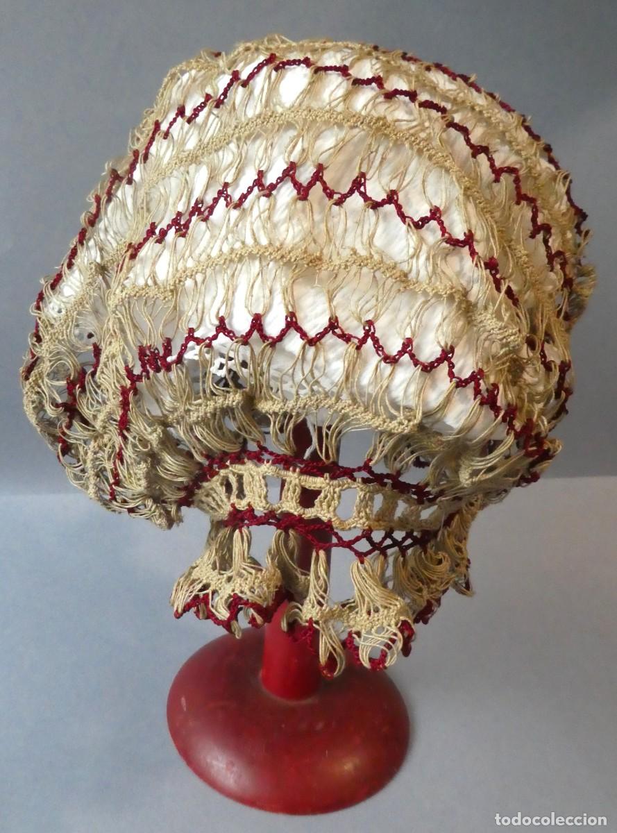 Antig&uuml;edades: ANTIGUO GORRO DE ENCAJE PPIO.S.XX - Foto 2