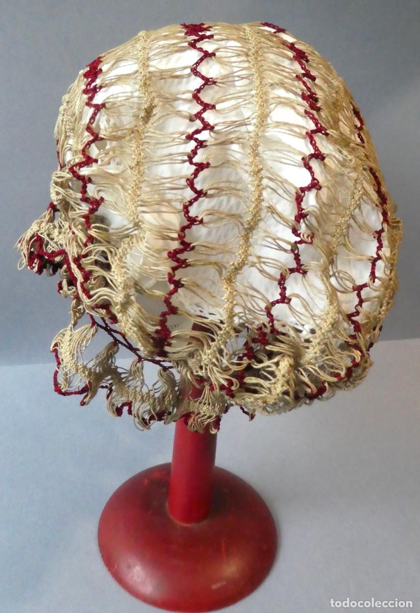 Antig&uuml;edades: ANTIGUO GORRO DE ENCAJE PPIO.S.XX - Foto 1