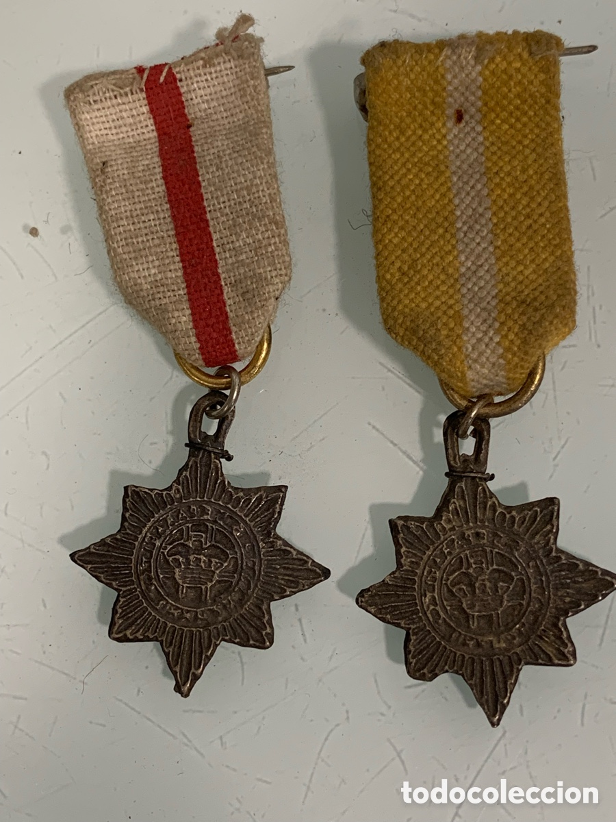 Antig&uuml;edades: 01_lote medallas con cinta - Foto 2
