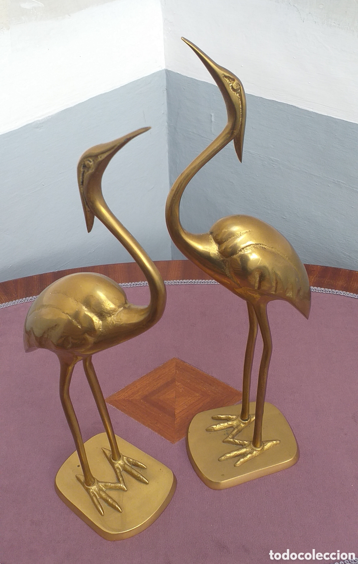 Antig&uuml;edades: PAREJA DE GARZAS DE LAT&Oacute;N - Foto 1