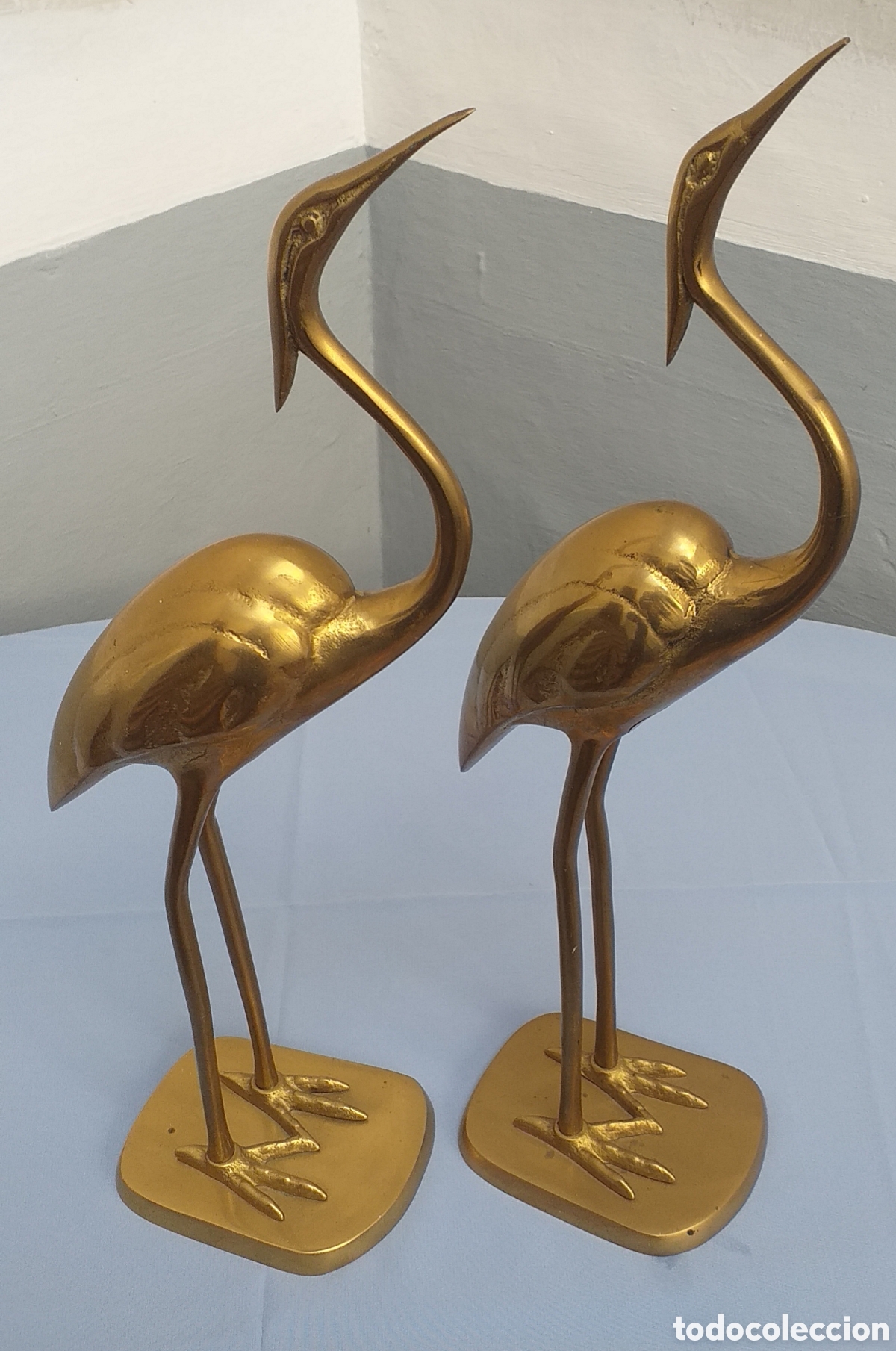 Antig&uuml;edades: PAREJA DE GARZAS DE LAT&Oacute;N - Foto 2