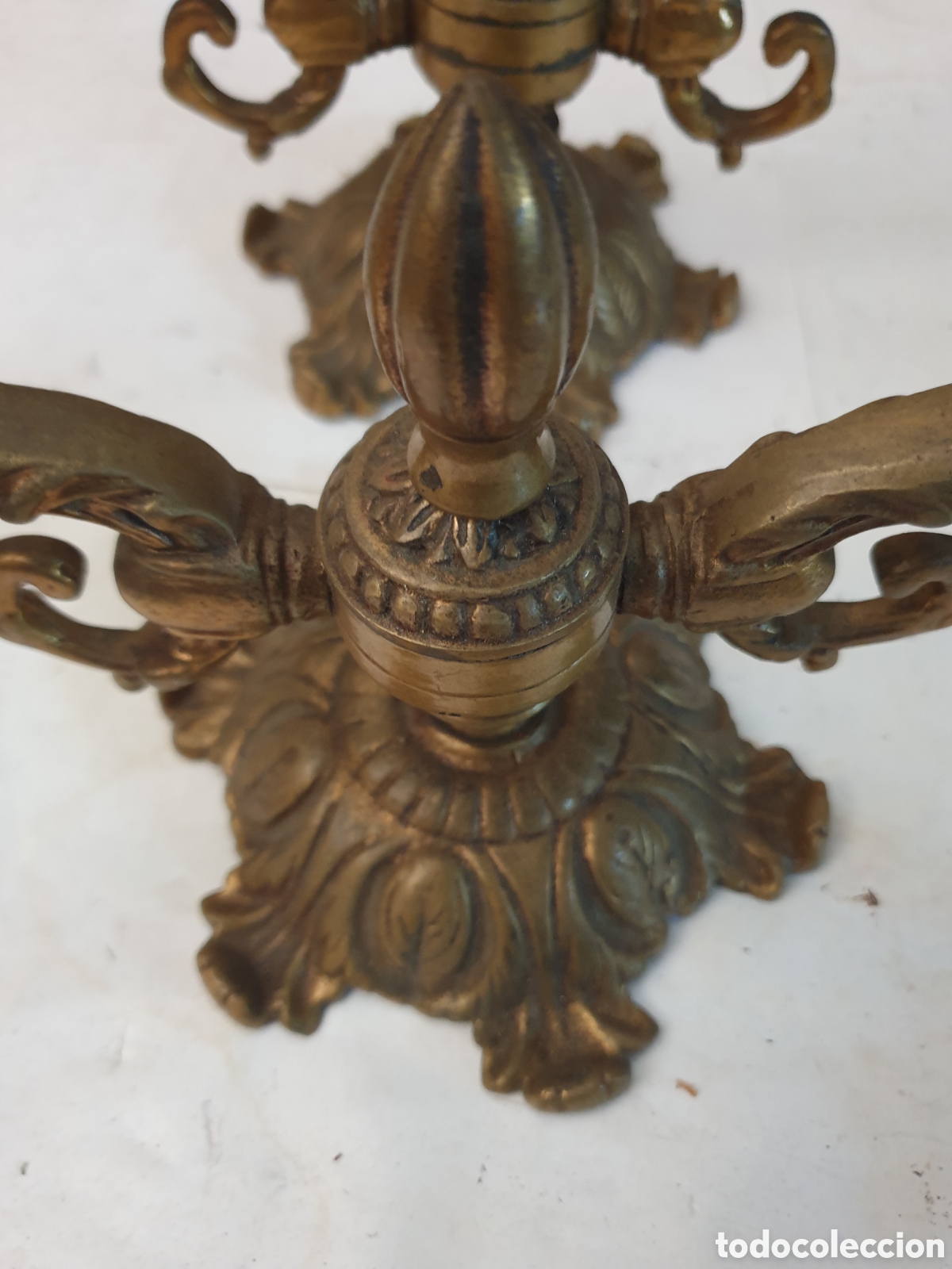 Antig&uuml;edades: PAREJA CANDELABROS ANTIGUOS - Foto 4