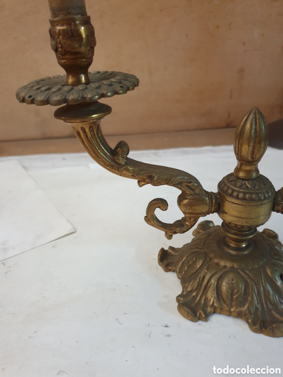 Antig&uuml;edades: PAREJA CANDELABROS ANTIGUOS - Foto 7