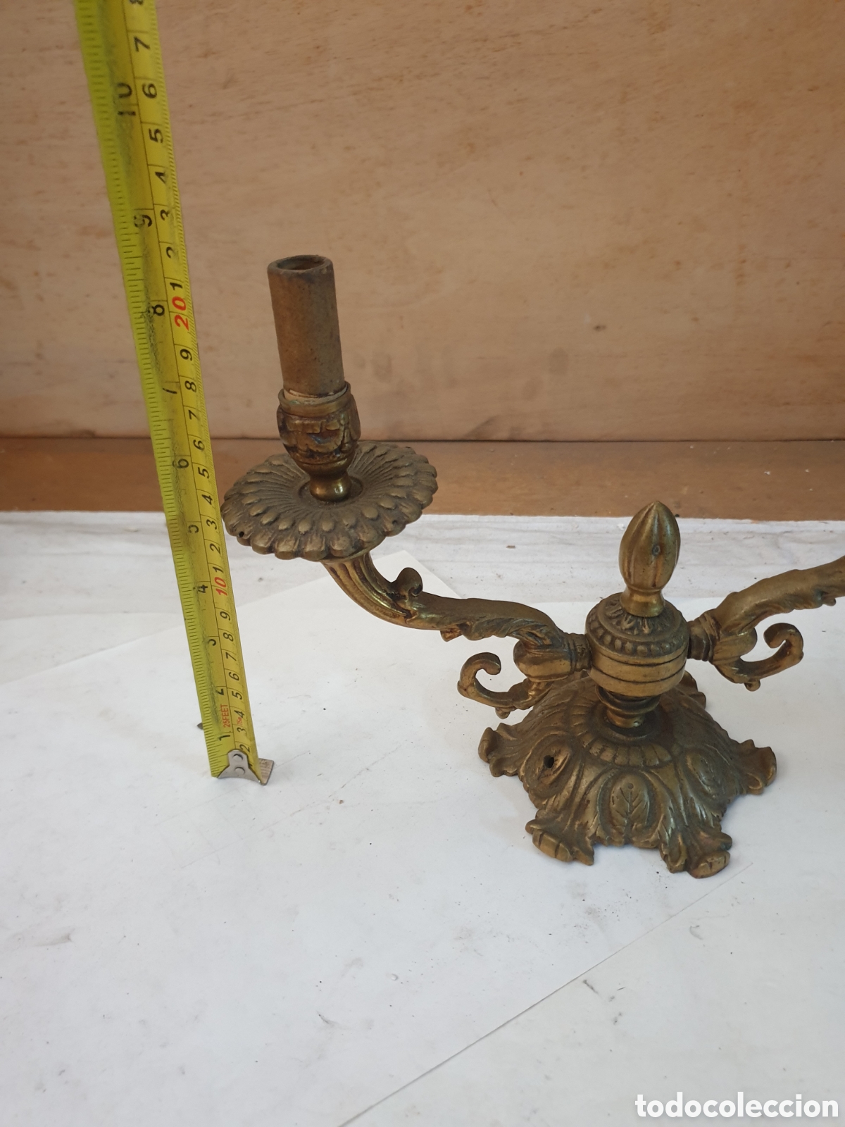 Antig&uuml;edades: PAREJA CANDELABROS ANTIGUOS - Foto 8