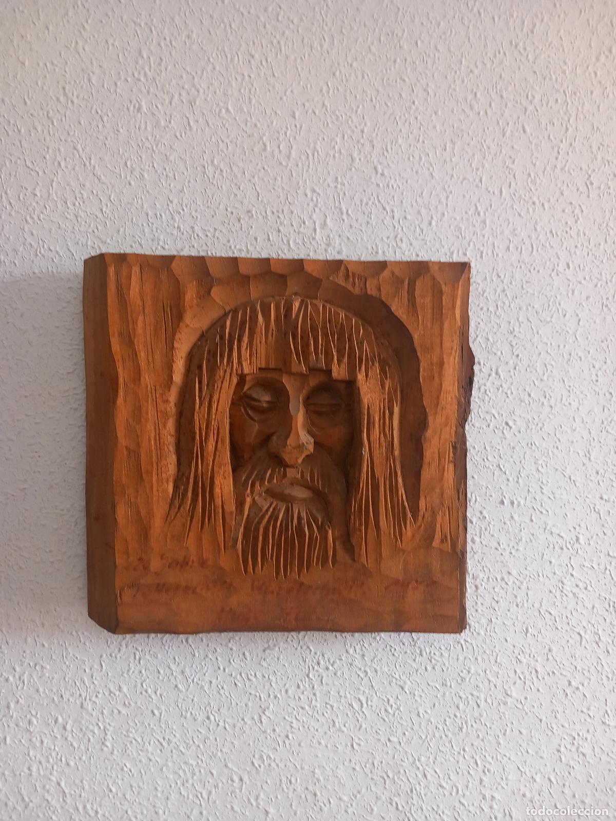 Antig&uuml;edades: TALLA DE MADERA JESUCRISTO - Foto 1