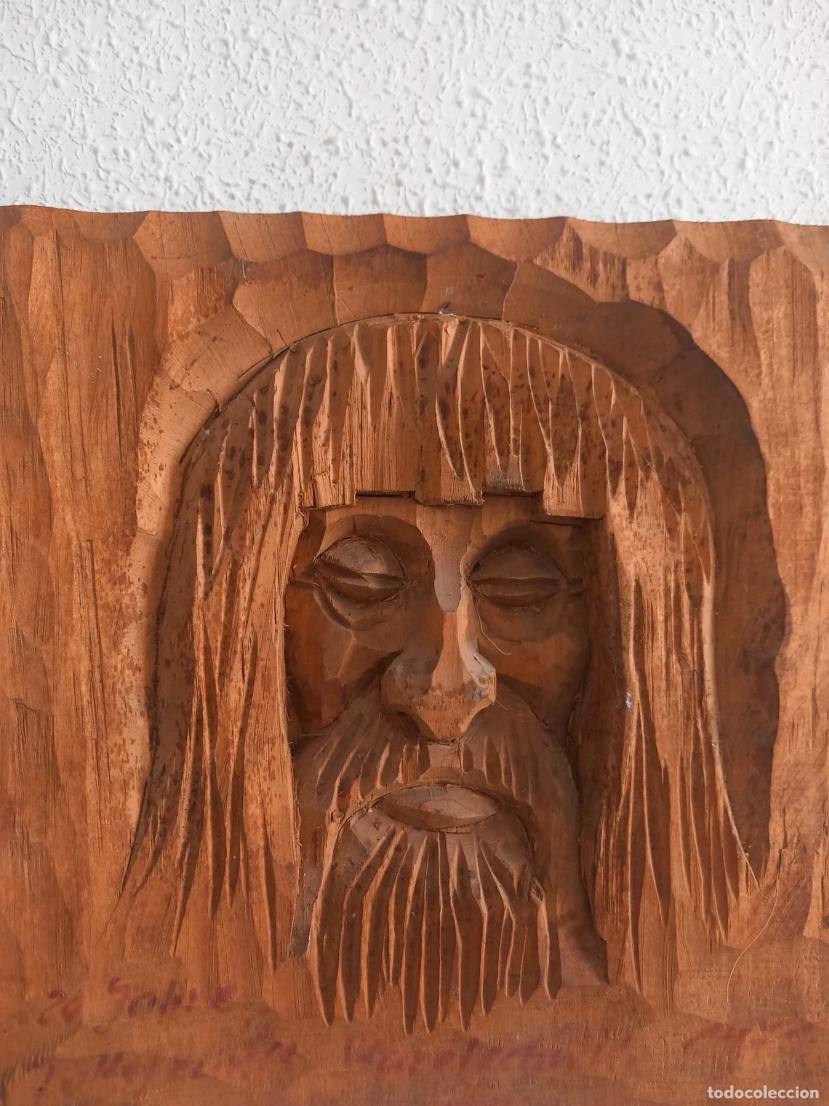 Antig&uuml;edades: TALLA DE MADERA JESUCRISTO - Foto 3