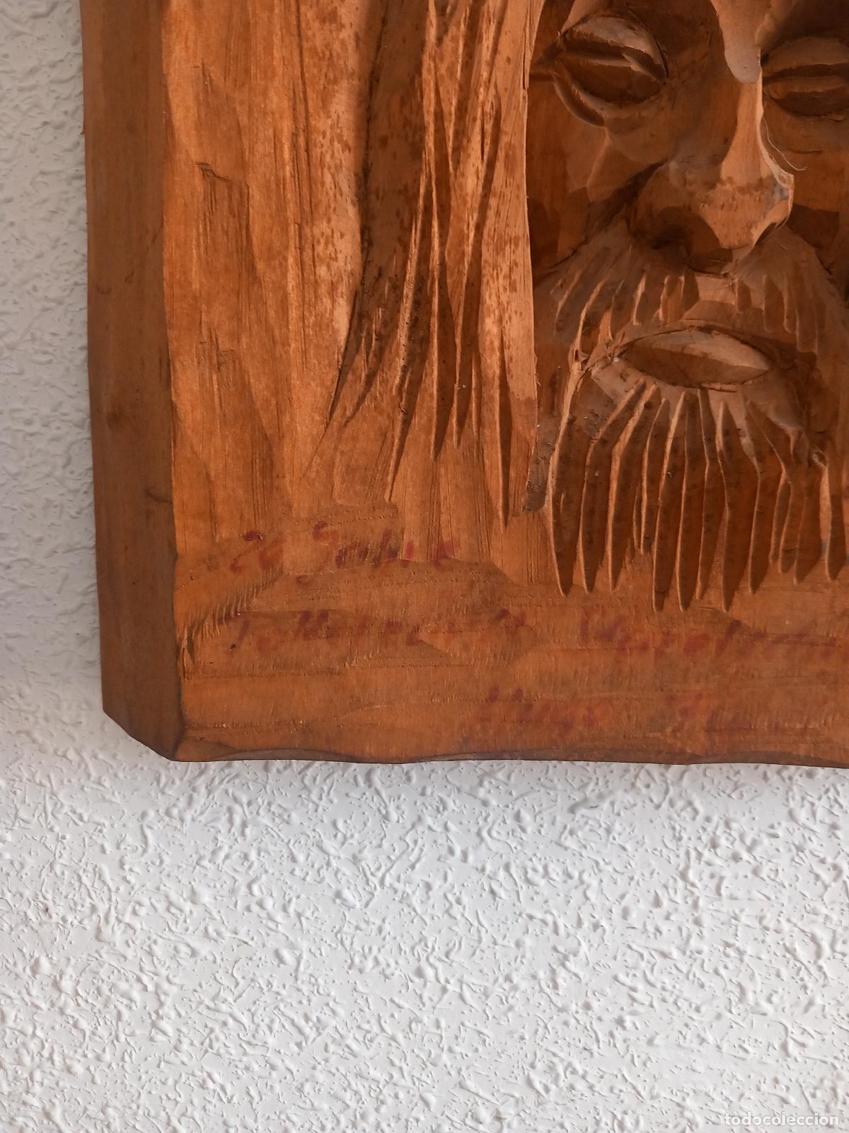 Antig&uuml;edades: TALLA DE MADERA JESUCRISTO - Foto 4