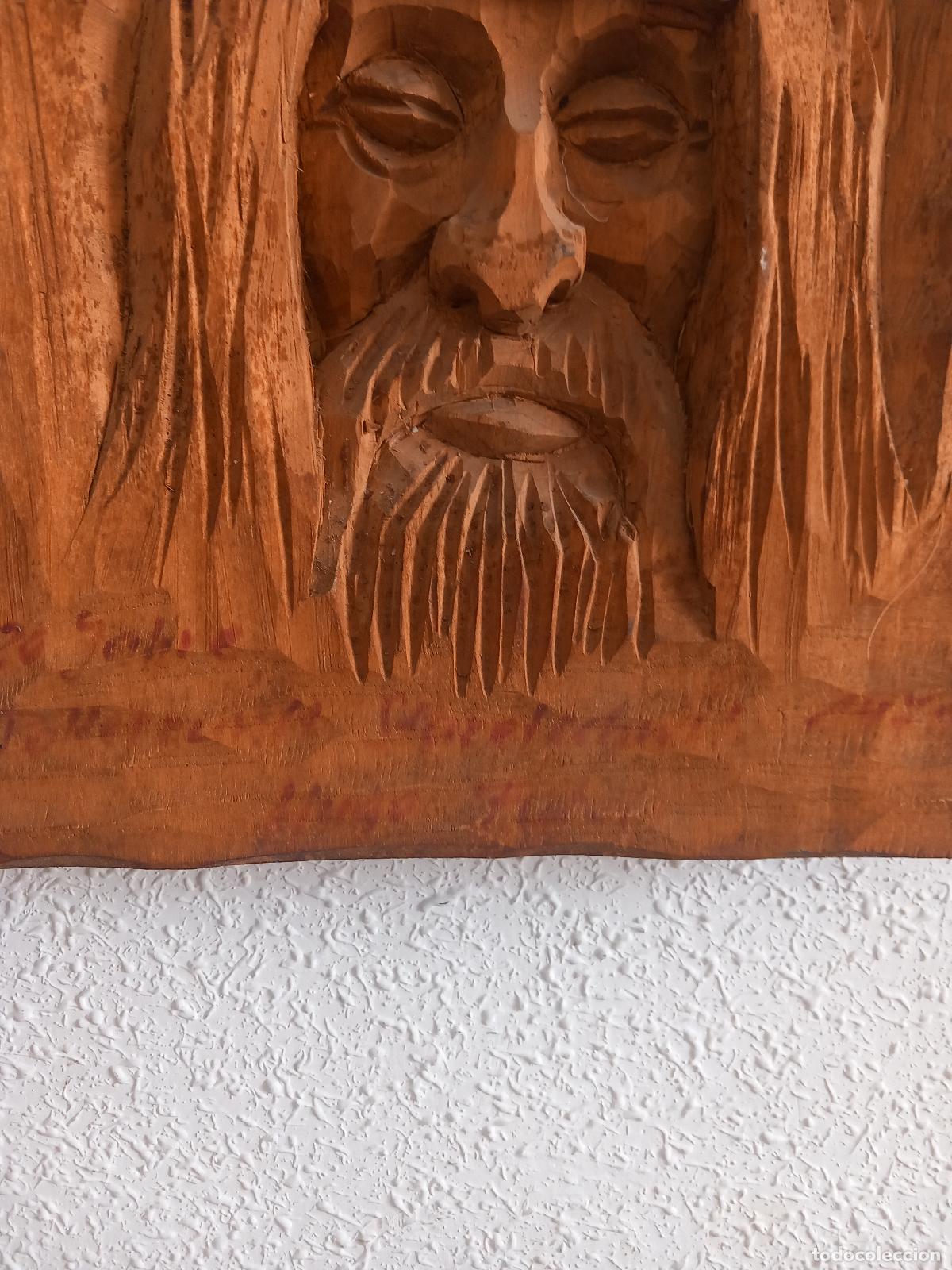 Antig&uuml;edades: TALLA DE MADERA JESUCRISTO - Foto 5