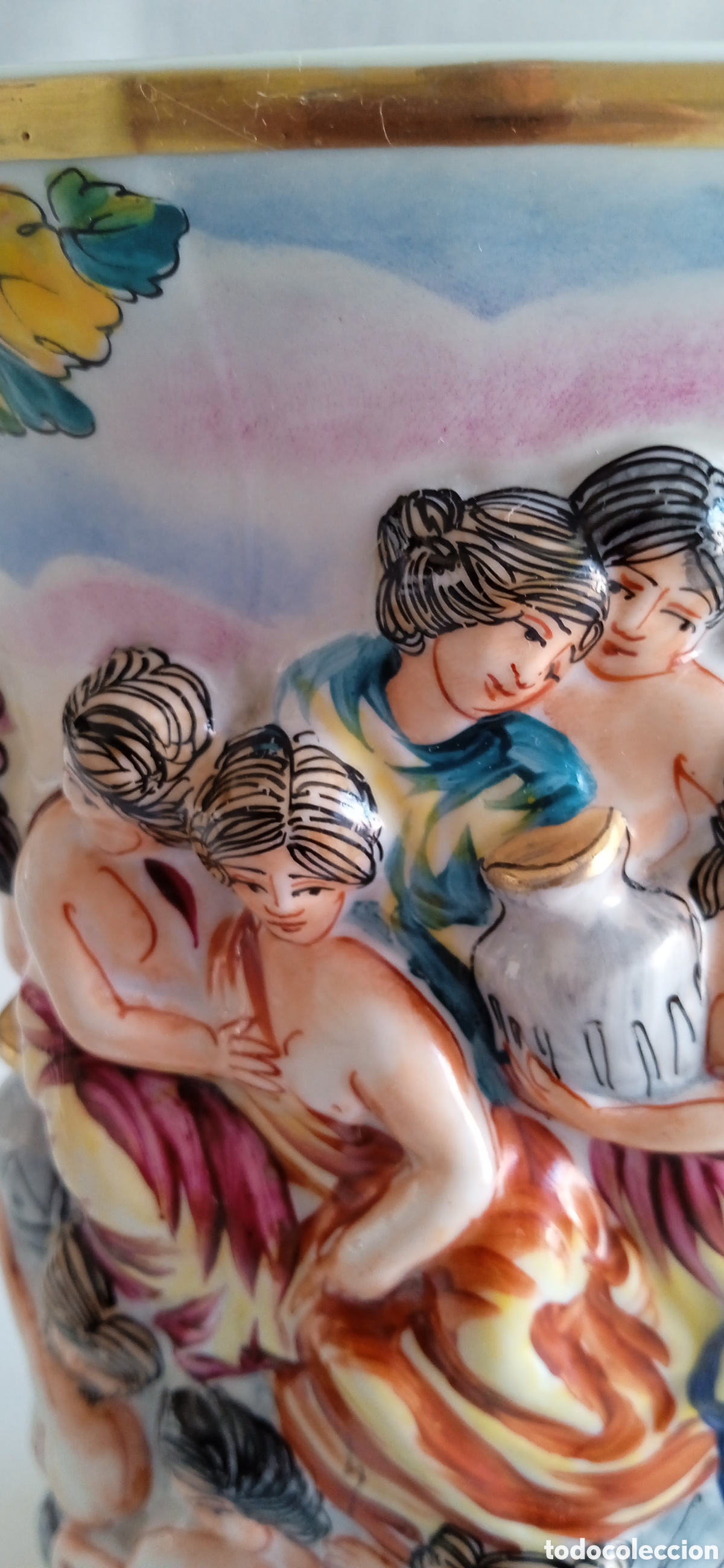 Antig&uuml;edades: Jarr&oacute;n de cer&aacute;mica de Capodimonte - Foto 7