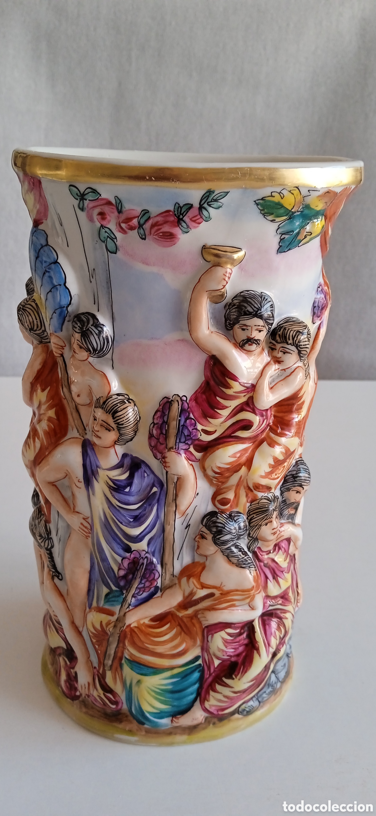 Antig&uuml;edades: Jarr&oacute;n de cer&aacute;mica de Capodimonte - Foto 1