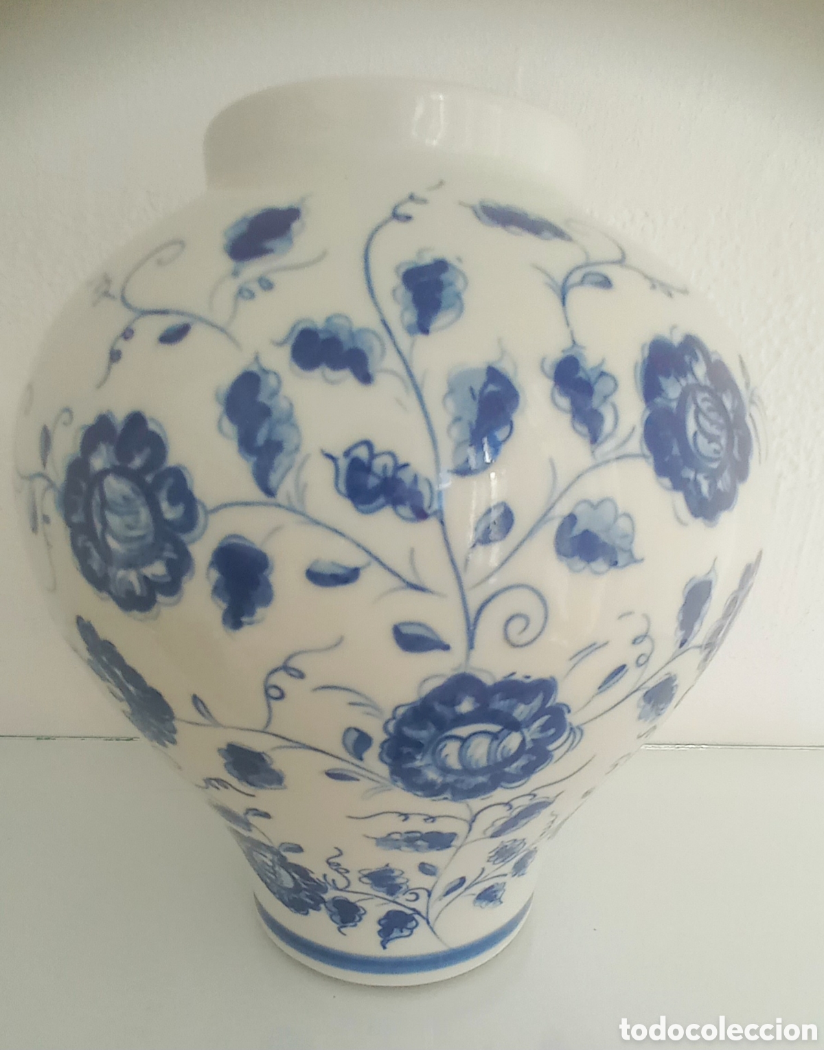 Antig&uuml;edades: JARRON CERAMICA ESMALTADA PORTUGUESA VIANA DO CASTELO
