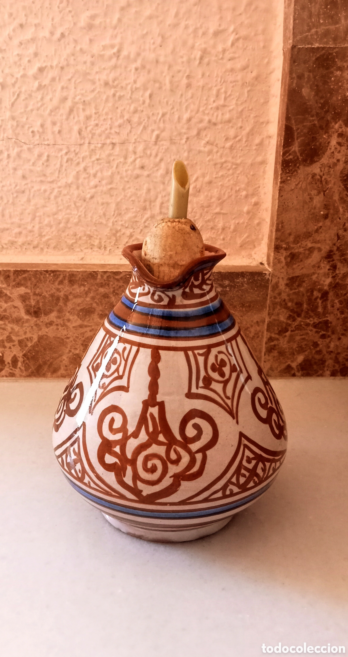 Antig&uuml;edades: Aceitera de cer&aacute;mica - Foto 2