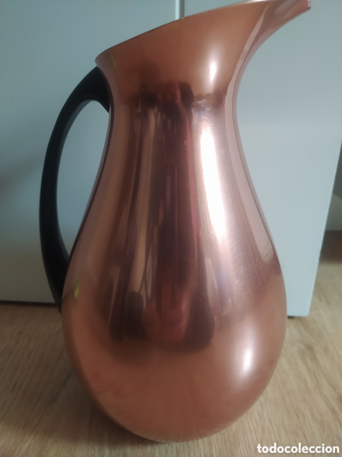 Antig&uuml;edades: Jarra aluminio Rosa made in Spain - Foto 2