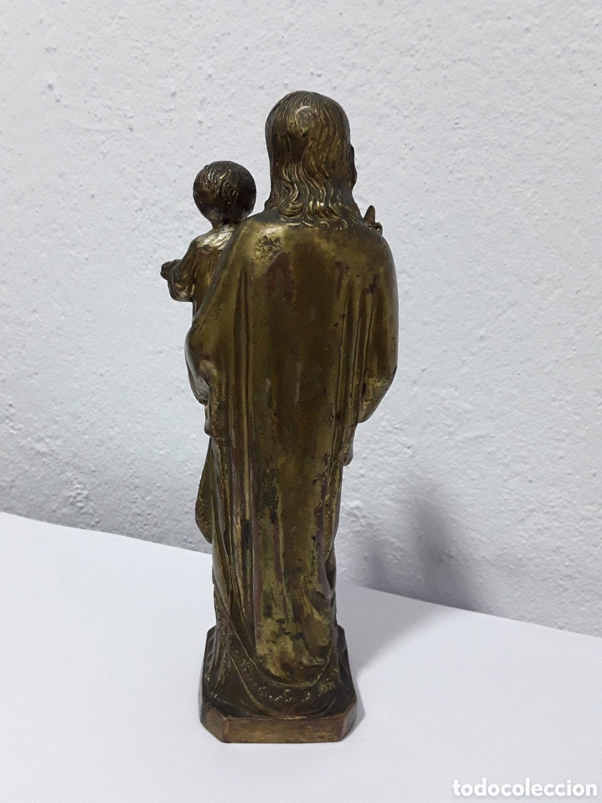 Antig&uuml;edades: Figura de San Jos&eacute; en bronce - Foto 4