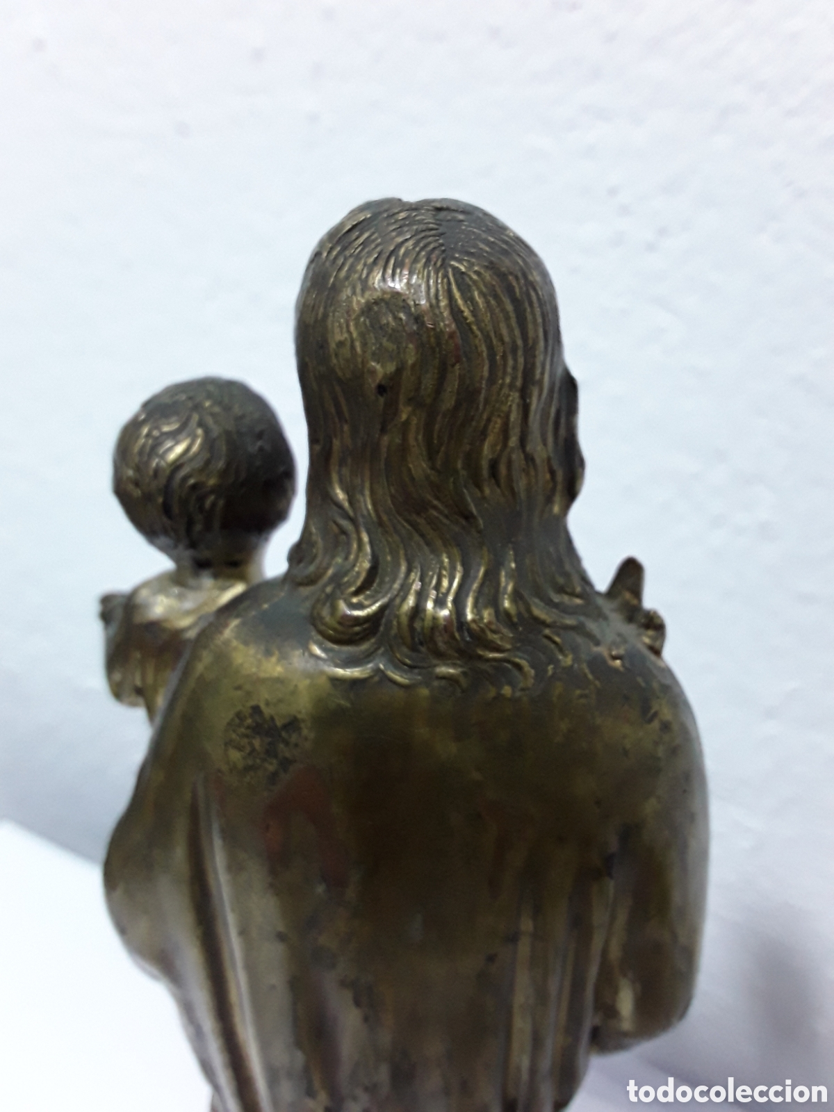 Antig&uuml;edades: Figura de San Jos&eacute; en bronce - Foto 5