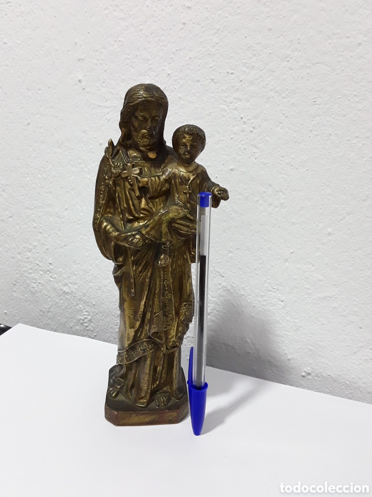 Antig&uuml;edades: Figura de San Jos&eacute; en bronce - Foto 7