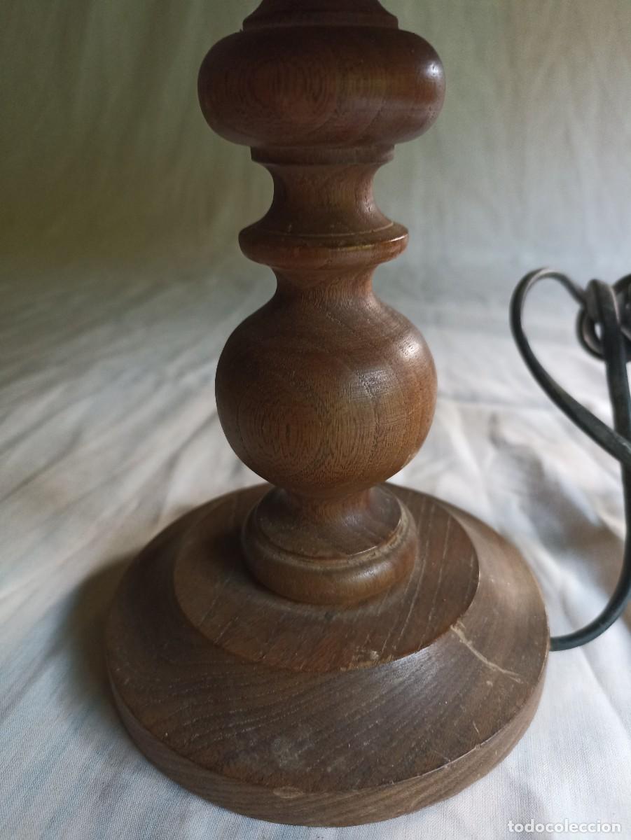 Antig&uuml;edades: Vieja l&aacute;mpara de mesa - Foto 3