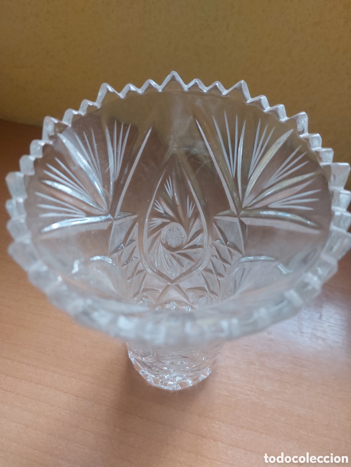 Antig&uuml;edades: Jarron cristal tallado Polonia - Foto 5