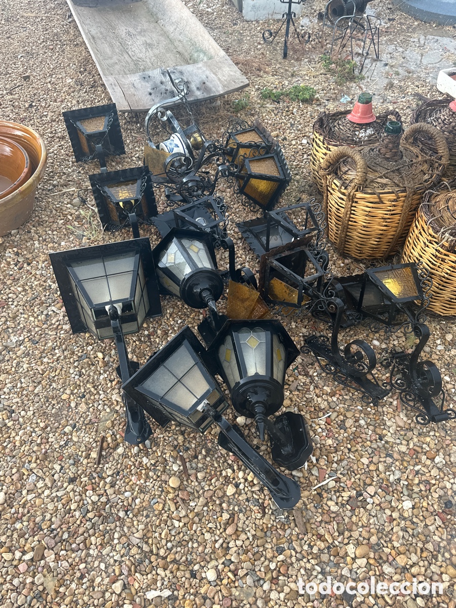 Antig&uuml;edades: Lote de faroles de hierro - Foto 1