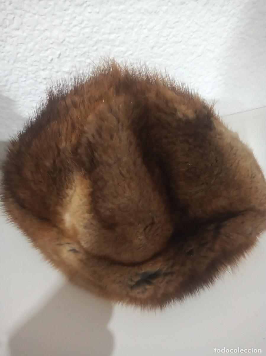 Antig&uuml;edades: ANTIGUO GORRO DE PIEL AUTENTICA - Foto 6