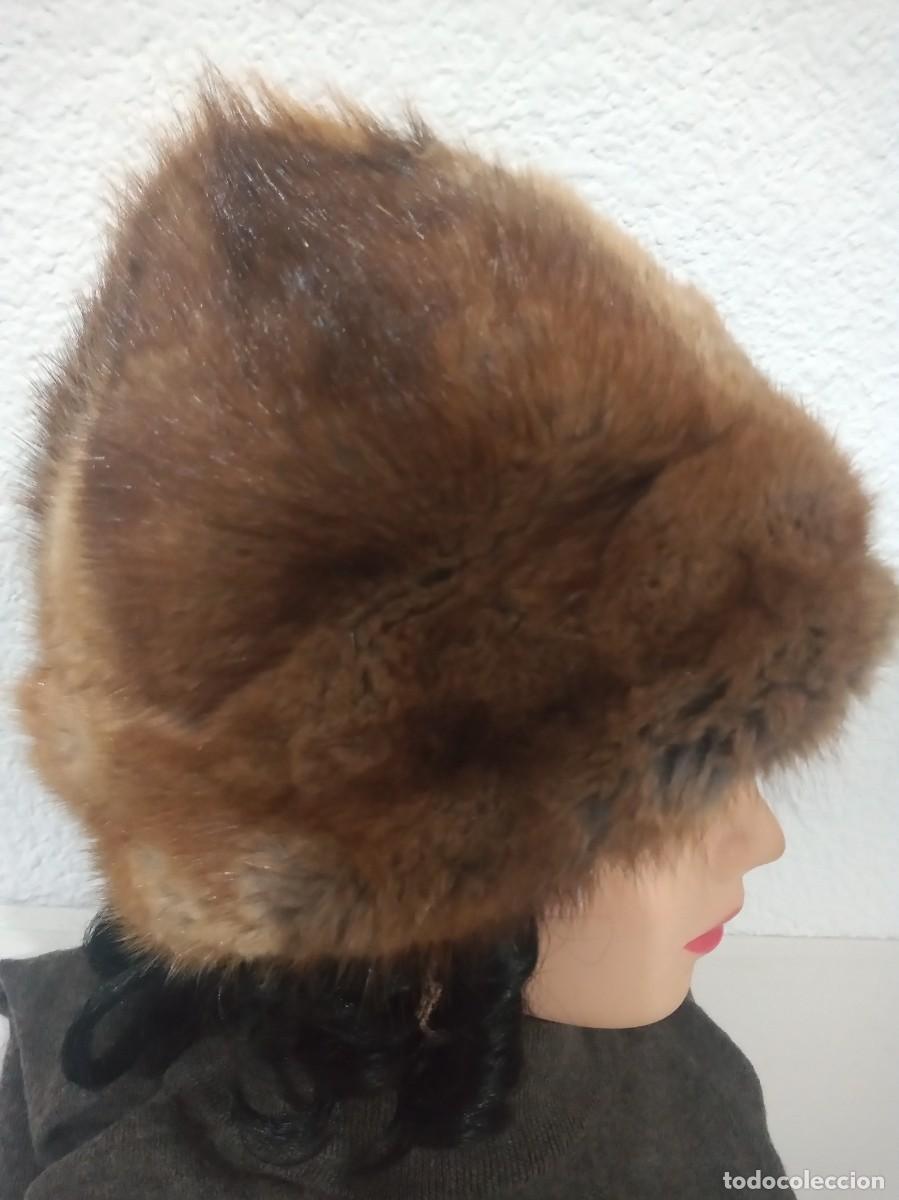 Antig&uuml;edades: ANTIGUO GORRO DE PIEL AUTENTICA - Foto 3