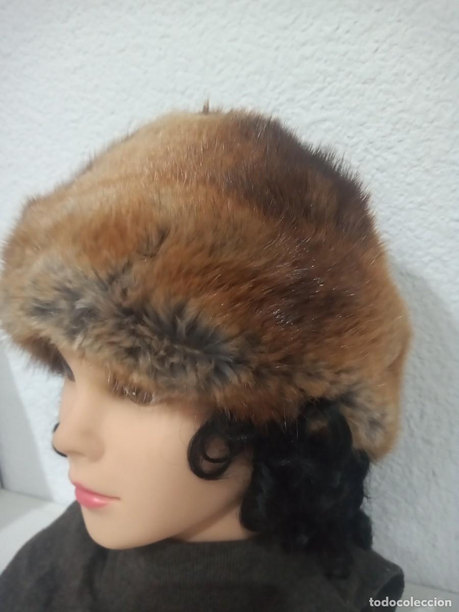 Antig&uuml;edades: ANTIGUO GORRO DE PIEL AUTENTICA - Foto 2