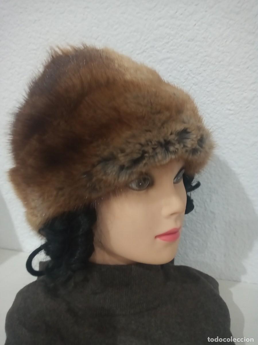 Antig&uuml;edades: ANTIGUO GORRO DE PIEL AUTENTICA - Foto 1