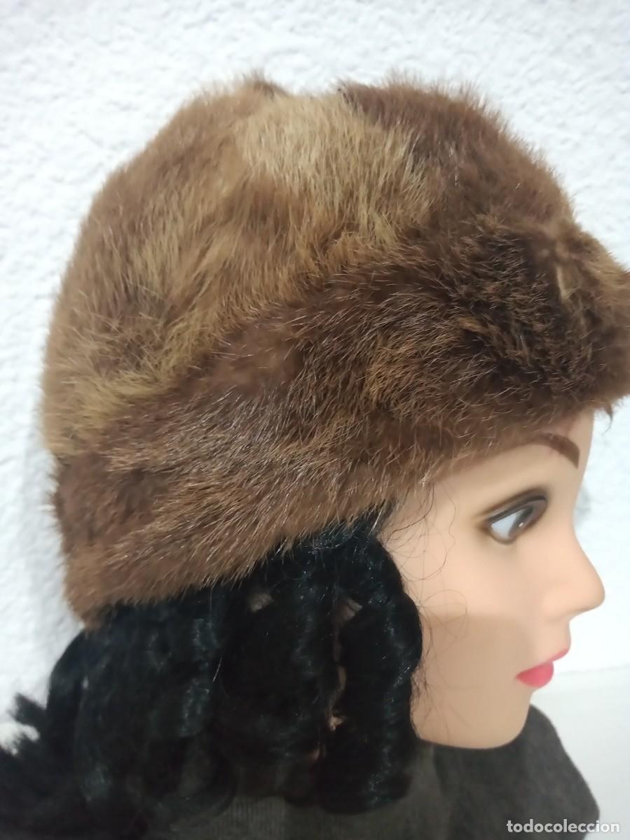 Antig&uuml;edades: ANTIGUO GORRO DE PIEL GENUINA - Foto 2